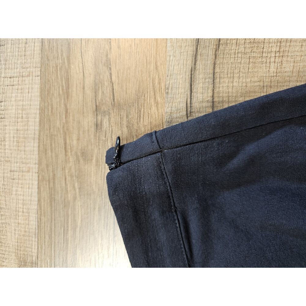 Sugar + Lips Tassel Trim Wide Leg Linen Pants Women's Size M Black Linen Blend - Picture 4 of 8